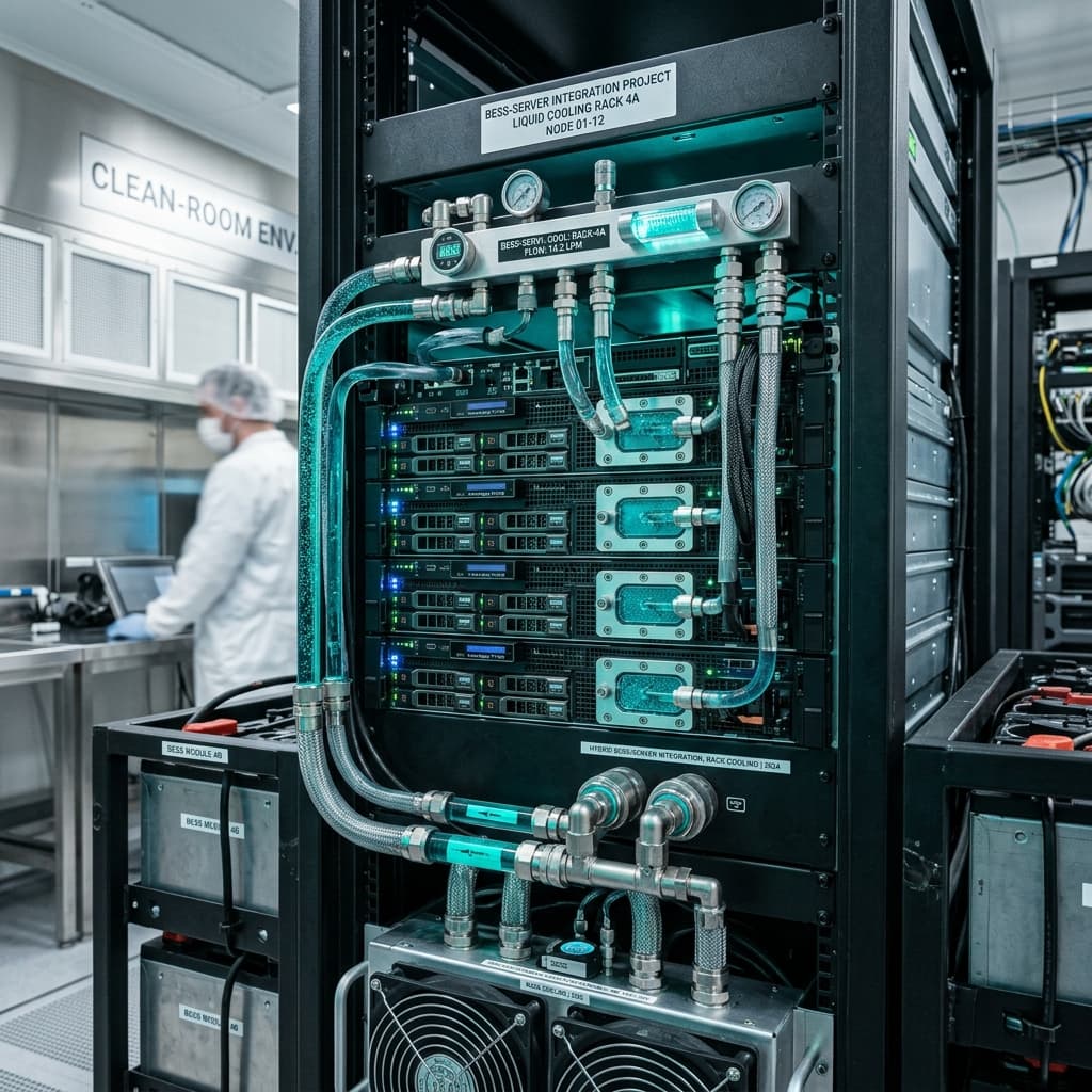 Integrated Optimization of BESS–Server Thermal Management