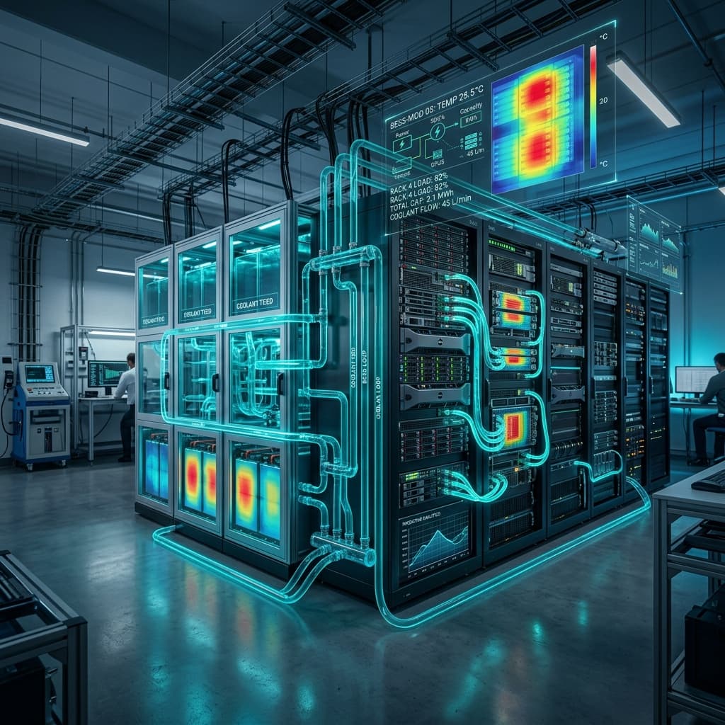 Integrated Optimization of BESS–Server Thermal Management